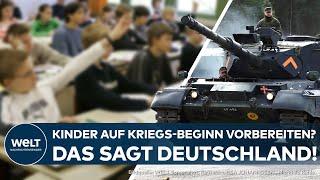 DEUTSCHLAND Bildungsministerin Stark-Watzinger will Kinder auf Krieg vorbereiten - Das sagen Bürger