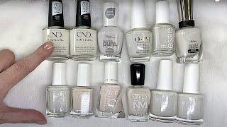 Milky White Nails. 12 polishes Best & Worse Swatch & Talk