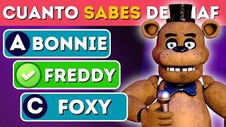 ¿Cuánto Sabes De Five Nights At Freddy?Quiz FNAFFreddyFoxyBonnieChicaLefty