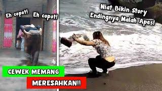 Cewe Sungguh Meresahkan.. Deretan Aksi Kocak Cewek Bikin Tepok Jidat - Part 4