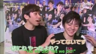 FaOI Shoma Uno & Nobunari Oda interview_Eng Sub_Fantasy on ice 2015