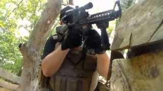 Frontier Fortress Airsoft Action 2015 - M14 SAW M4