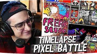 ЭВЕЛОН СМОТРИТ Pixel Battle 2020 Full Timelapse Пиксель батл 2020 полный таймлапс #evelone #эвелон