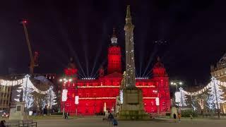 Glasgow City Chambers - Amazing Light Night Scene