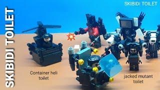 lego skibidi toilet  assemble container heli toilet & jacked mutant toilet