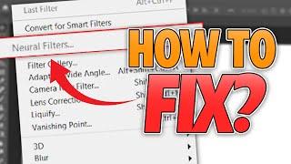 Photoshop Neural Filters Not Working Troubleshooting Tutorial