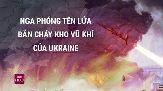 Cận cảnh Nga phóng tên lửa Iskander-M bắn cháy nhà kho chứa vũ khí của Ukraine  VTC Now