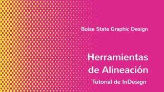 InDesign Herramientas de Alineación