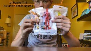 Unboxing T13 buildable action figures