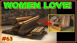 DELIGHTFUL GIFT FOR WOMEN - MADE FROM OLD WOOD VIDEO #63 #woorworking #woodwork #joinery