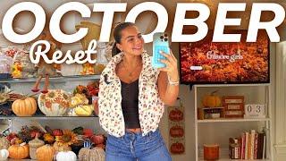 OCTOBER RESET  Fall shopping decorating and cleaning