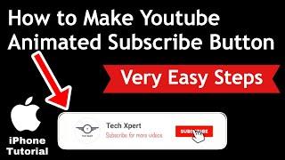 How to Make Animated Subscribe Button  iPhone Tutorial