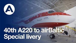 40th #A220 of @airbalticBT  with a special livery  40e A220 dairBaltic avec une livrée spéciale