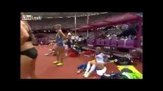 Eliska Klucinova changing underwear caught in the Olympics