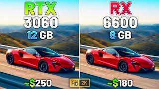 10 Games on RTX 3060 vs RX 6600 in 2024 - 1440p