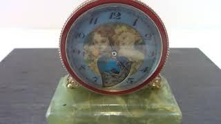 Antique automaton angel clock