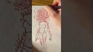 Cordyceps #reel #process #shortsvideo #marker #reels #painting #funguary #processvideo #illustration