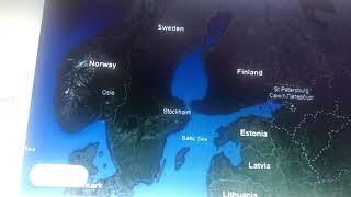 Finland  on Google Earth 