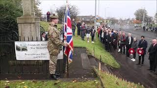 Remembrance Sunday at Nitshill War Memorial 2021