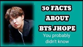 BTS Jhope 30 Facts You probably didnt know