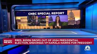 Joe Biden drops out of 2024 presidential election endorses Kamala Harris  Special Report