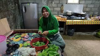 masak telur ceplok sayur bobor sawi sambele terasi