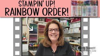 Stampin Up Rainbow Order for Cardstock & Ink Pads