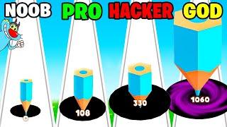 NOOB vs PRO vs HACKER In Dot Hole  With Oggy And Jack  Rock Indian Gamer 