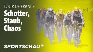 Tour de France 9. Etappe Highlights Extremes Rennen auf Schotterpisten  Sportschau