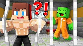 Strong JJ and Mikey Escape From Prison in Minecraft  Maizen