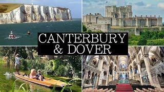 London to Canterbury & Dover in a Day Cathedral Dover Castle White Cliffs - Travel Vlog & Guide