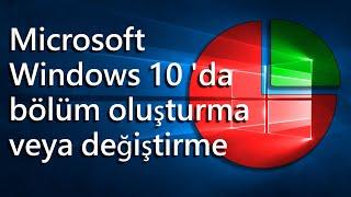 TR Disk Bölme  windows 10 harddisk bölme  disk nasıl bölünür