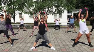 “HEY BABY” by No Doubt - Dance Fitness Workout with Free Weights Valeoclub