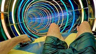 Stuck in a Funnel Water Slide at Columbia Pictures Aquaverse Thailand