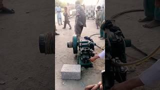 Diesel Engine Starting With powerful Man #shorts #viral #viralvideo