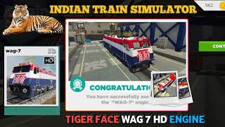 Unlock Tiger Face WAG-7 HD Engine in Indian Train Simulator New Update