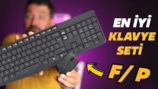 SESSİZ KLAVYE SEVENLERİN TERCİHİ - Logitech Mk235 Kablosuz Klavye Mouse Seti