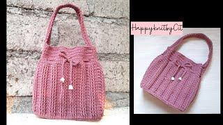 Tutorial Merajut Bucket Bag  Crochet  KnittingbyCit 