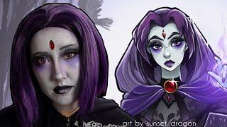 Raven Cosplay Makeup I tried following Ginny Dis Body Paint Tutorial