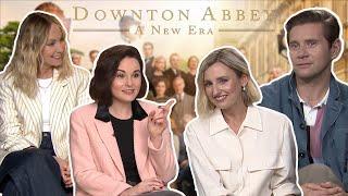 Its like herding cats Michelle Dockery & cast on filming the sequel  Downton Abbey A New Era