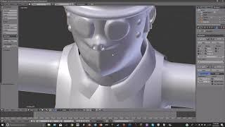 Modeling a police officer in Blender - Timelapse