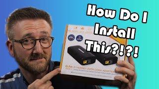 How to Install a Coax to Ethernet Adapter Kit ft. Comtrend GCA-7000