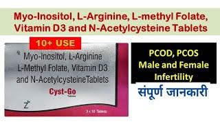 Cyst-GO Tablets  Myo-Inositol L-Arginine L-methyl Folate Vitamin D3 and N-Acetylcysteine 
