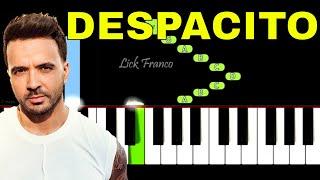 Luis Fonsi - Despacito   EASY Piano Tutorial