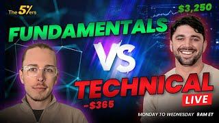 Whats the Best Approach? Fundamentals vs. Technicals - The5ers Live Trading Room