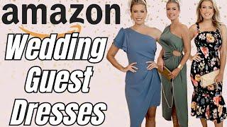 The PRETTIEST Wedding Guest Dresses On Amazon   Super Flattering & Affordable