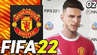 DECLAN RICE TRANSFER TO MAN UNITED  FIFA 22 Manchester United Realistic Career Mode EP2