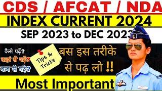 Current Affairs with Tricks  current Affairs September to December 2023 for AFCAT CDS 2024