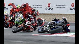 2024 WorldSBK Magny Cours Round - RACE 1 Highlights DUCATI fails to recover TOPRAK smiles