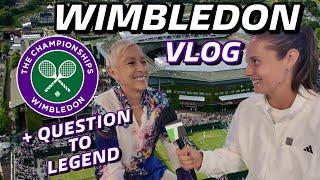 WIMBLEDON. QUESTION TO NAVRATILOVA. IRONING WIFEY’S SHIRT. PUTINTSEVA. TENNIS VLOG